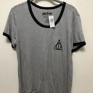 NWT Harry Potter Deathly Hallows Tee